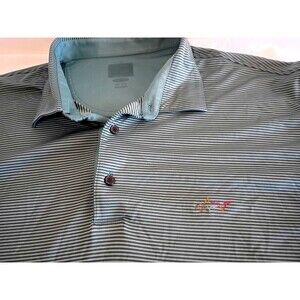 Greg Norman~ Men's Short Sleeve Athletic Polo Golf  Shirt~shades Of Green XL